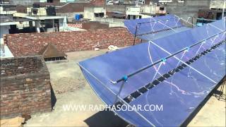 SOLAR PARABOLIC TROUGH COLLECTOR [upl. by Sdlonyer]