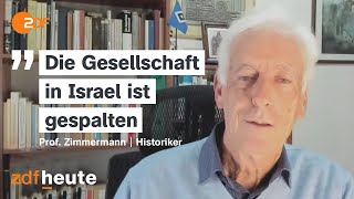 Wie weit geht Israel  Interview mit Historiker Prof Zimmermann  ZDFheute live [upl. by Nerissa]