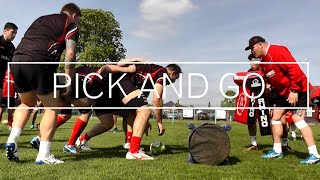 RUGBY PICK AND GO FORWARDS DRILL [upl. by Rider500]