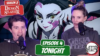 TANJIRO VS DAKI  Demon Slayer Season 2 Newlyweds Reaction  Ep 4 “Tonight” [upl. by Nofets455]