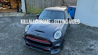 MINI F56 Bumper Removal  Plinth  Grill Surround Fitting  KillAllChrome [upl. by Anaidiriv919]