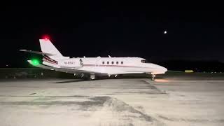 NetJets Cessna Citation Latitude takeoff from Chester County Airport [upl. by Recnal]