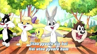 Baby Looney Tunes  Jitna Pyara Din Hai  कितना प्यारा दिन है  Cartoon Rhymes Hindi [upl. by Terris]