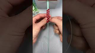 Rope braiding tutorial fancy knot tying easy to learn rope tying method [upl. by Bondie685]