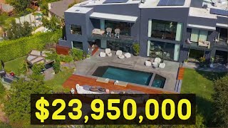 24 Million Beverly Hills House Los Angeles  LUXURY LISITNG  Mega Mansion  luxury homes [upl. by Sayette]