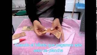 Tutorial como recuperar tus billetes viejos y dañados [upl. by Leumas]