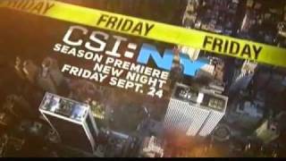 CSI New York  Season 7 Premiere  Promo [upl. by Flanna]