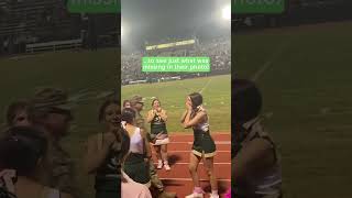 Deployed dad surprises shocked cheer daughter at game  Militarykind shorts [upl. by Cressler788]