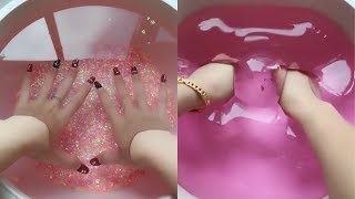 Jiggly watery slime  Most satisfying slime ASMR video compilation [upl. by Kliment]