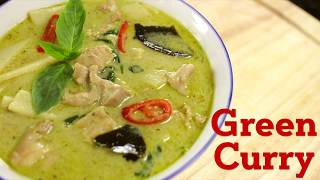 Thai Green Curry Recipe แกงเขียวหวาน  Hot Thai Kitchen [upl. by Durst]