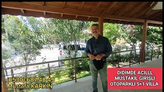 DİDİMDE SATILIK MÜSTAKİL EV VİLLA 51 DENİZE 300 MT ACİL MÜSTAKİL BAHÇELİ OTOPARKLI KÖŞEBAŞI PARSEL [upl. by Gerger847]