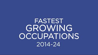 Fastest Growing Occupations 201424 [upl. by Nywnorb395]