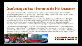 Obergefell v Hodges [upl. by Eatnahc]