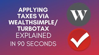 How To Apply Taxes Via WealthsimpleTurbotax 2024 [upl. by Loydie]