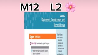 شرح النقاط المهمة في درس Statement Conditional and Biconditionals [upl. by Moira]