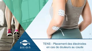 TENS  Placement des électrodes en cas de douleurs au coude [upl. by Ednalrim]