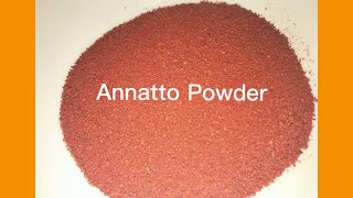 How to make Annatto powder without staining your fingers and counter❤️😍 [upl. by Tima454]