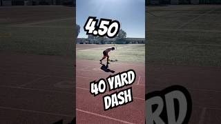 450 second 40 yard dash football nflcombine trackandfield [upl. by Tolley]