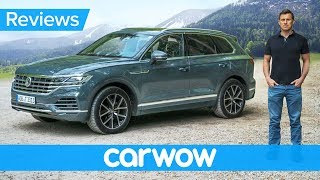 New Volkswagen Touareg SUV 2019 review  better than an Audi Q7 and Bentley Bentayga [upl. by Evelc919]