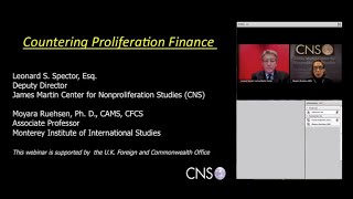 Webinar Countering Proliferation Finance [upl. by Murdoch]