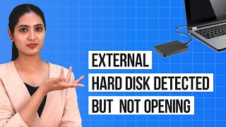 How to Fix External Hard Disk Detected but Not Opening Issue [upl. by Binni425]