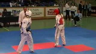 Trelleborg Open Taekwondo Championships 2008 Sweden Female 51 kg Andorra vs Azerbaijan 2 [upl. by Elak820]