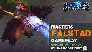 Heroes of the Storm Ranked Gameplay  Falstad Aggro Gust Build  Garden of Terror [upl. by Hada]