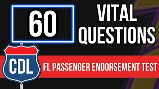 Florida CDL Passenger Endorsement Test 2024 FL Practice Exam with Questions And Answers [upl. by Aihsekan]