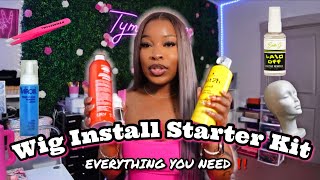 EVERYTHING YOU NEED TO GET THE PERFECT WIG INSTALL  WIG INSTALL STARTER KIT FOR BEGINNERS 💗 [upl. by Groeg]