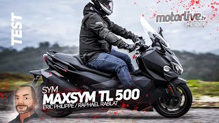 SYM MAXSYM TL 500  ENFIN UN TMAX KILLER  I TEST MOTORLIVE [upl. by Anderea]