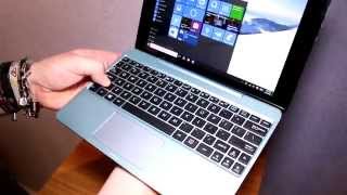 ASUS Transformer Book T100HA  Erstes Windows 10Tablet im HandsOn [upl. by Terces]