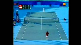 Olympia 2004 Federer  Berdych R2 Highlights [upl. by Fiann]