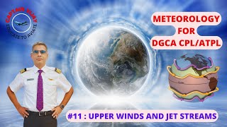 UPPER WINDS AND JET STREAMS METEOROLOGY FOR DGCA CPLATPL EXAM GROUND STUDIES FOR PILOTS [upl. by Dorolisa]