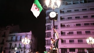 Algérie  célébrations à Alger après la démission de Bouteflika  AFP News [upl. by Traggat]