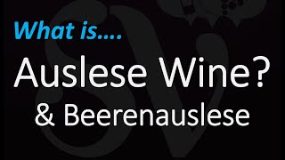 WTF is AUSLESE Wine amp Beerenauslese What The FRUiT Episode 3 [upl. by Nioe]