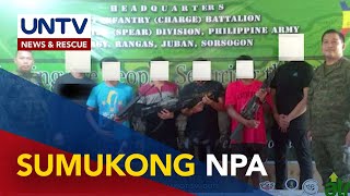 4 na miyembro ng NPA sumuko sa Casiguran Sorsogon [upl. by Lebanna]