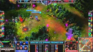 CST vs TWZ G1  LCS 2014 NA Spring Promo [upl. by Riordan401]