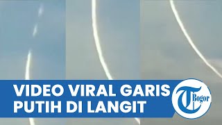 Viral Video Garis Putih di Langit Disebut Racun di Sebar di Langit Jagakarsa Ini Tanggapan TNI AU [upl. by Aymer]