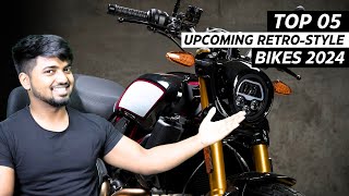 TOP 05 Upcoming RetroStyle️‍🔥Bikes India 2024  Upcoming Retro Bikes  Upcoming Bikes In India 2024 [upl. by Eihpos]