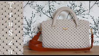 Macrame BIG BAG Tutorial DIY MAKRAMA  Torba Podróżna Weekendowa TRAVEL WEEKEND BAG [upl. by Alleusnoc]