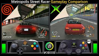 Metropolis Street Racer Dreamcast vs Xbox Gameplay Comparison [upl. by Hurlbut]