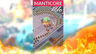 MANTICORE on fire 🔥 BOOM BEACH best attacks amp animations [upl. by Tay417]