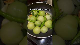 Green tomato chutney tomatochutney viralrecipe homemade viralshorts chutney recipeshorts [upl. by Ivo]