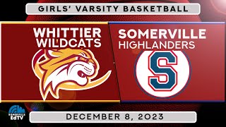 SHS Girls Basketball vs Whittier 12823 [upl. by Walkling]