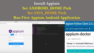 Install Appium in Ubuntu 2204  Install Appium AppImage [upl. by Pickering605]