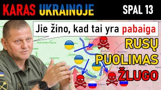 Spal 13 SKERDYNĖS Rusai PER 1 DIENĄ PRARADO 1030 KARIŲ 75 TANKUS IR ŠARVUOČIUS  Karas Ukrainoje [upl. by Kcirdneked]