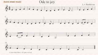 Ode to joy Easy Clarinet Sheet Music [upl. by Yrehc]