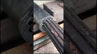 Air compressor motor spline installation process [upl. by Manson]