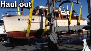 Haul out Wooden boat restoration  Boat refit  Travels With Geordie 42 [upl. by Glaudia]