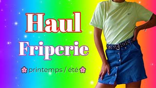 🌸 HAUL FRIPERIE DE PRINTEMPS HAUT EN COULEUR  TOUT A 1€ La croix rouge Aix en Provence 🌸 [upl. by Crandale206]